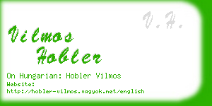 vilmos hobler business card